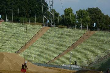 Abseilen vom Olympiadach 14